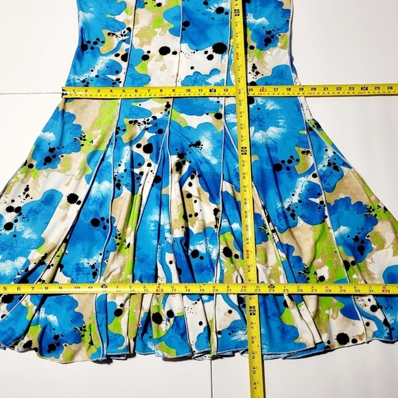 Swing Dress with Stretch Women's Midi Dress with 16 panel swing skirt (M/L) - Picture 5 of 7